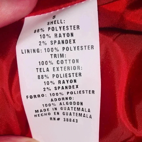 Rothschild Red Winter Jacket Girls Size 5 - Picture 4 of 4